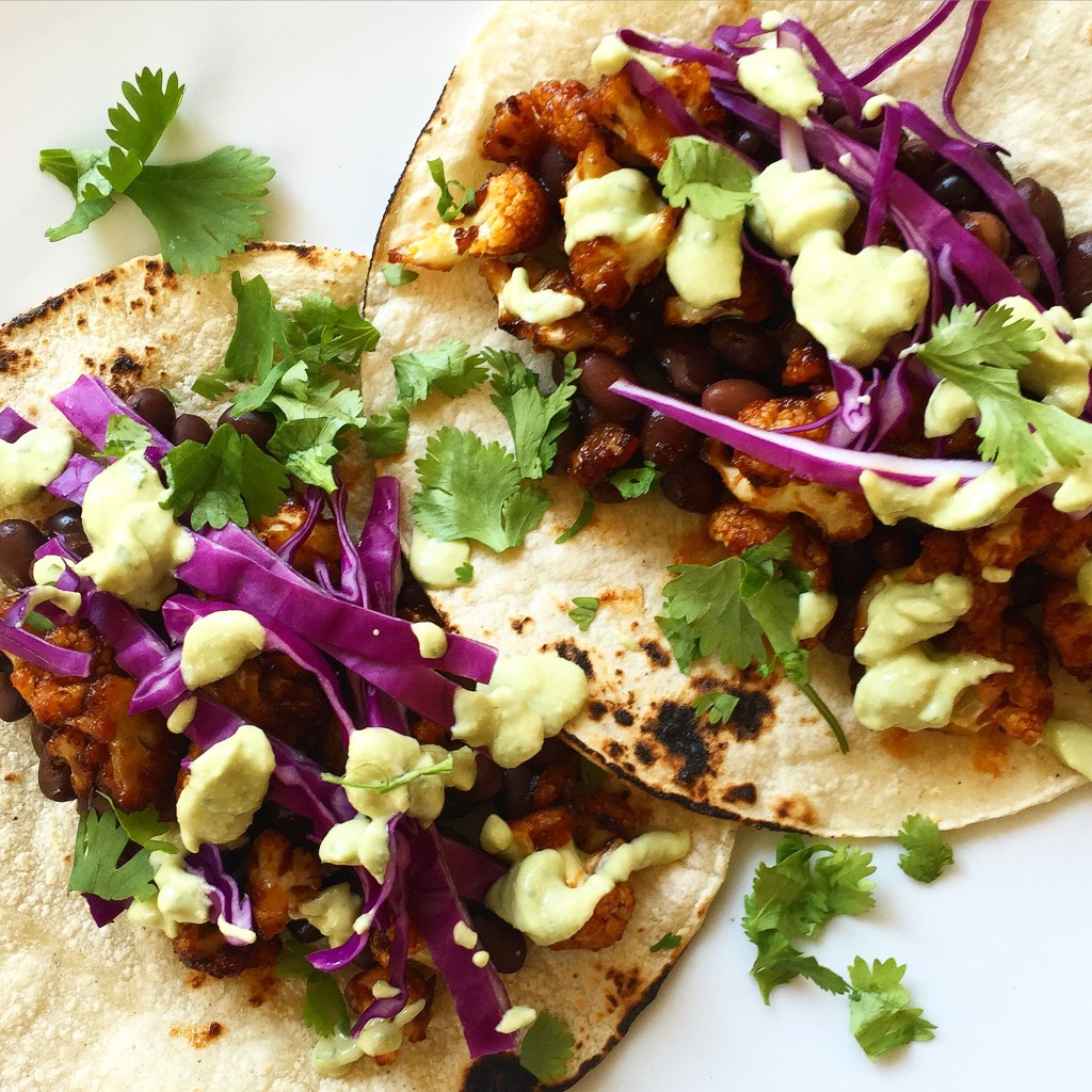 Sriracha Cauliflower Tacos