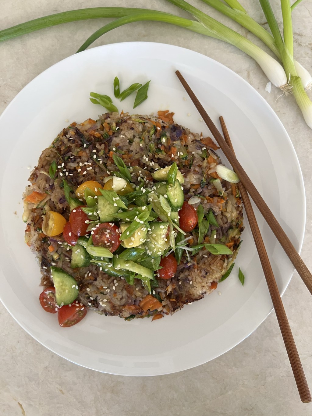 Rainbow Crispy Rice & Sesame&nbsp;Salad